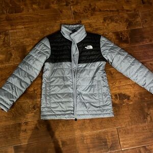 Boys Gray and Black The North Face Jacket